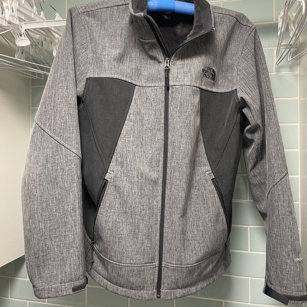 The North Face size large gray lined jacket.